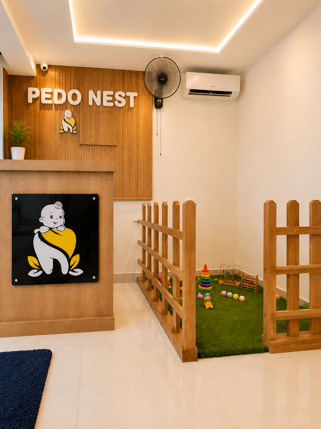 PEDO NEST play area — a welcoming space for children